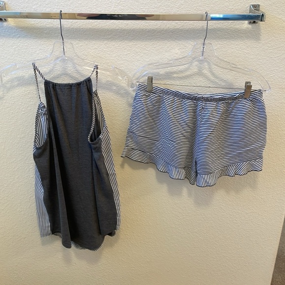 Gillian & O’Malley 2-Piece Sleepwear Gray/White - Picture 12 of 12